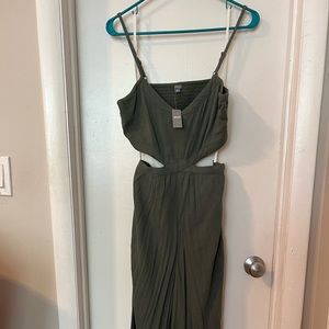 Aerie green jumpsuit NWT
